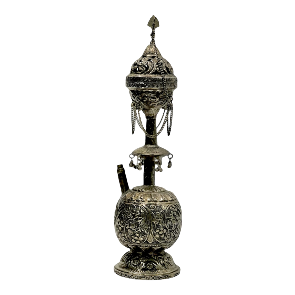turkey silver plate 1800s hookah