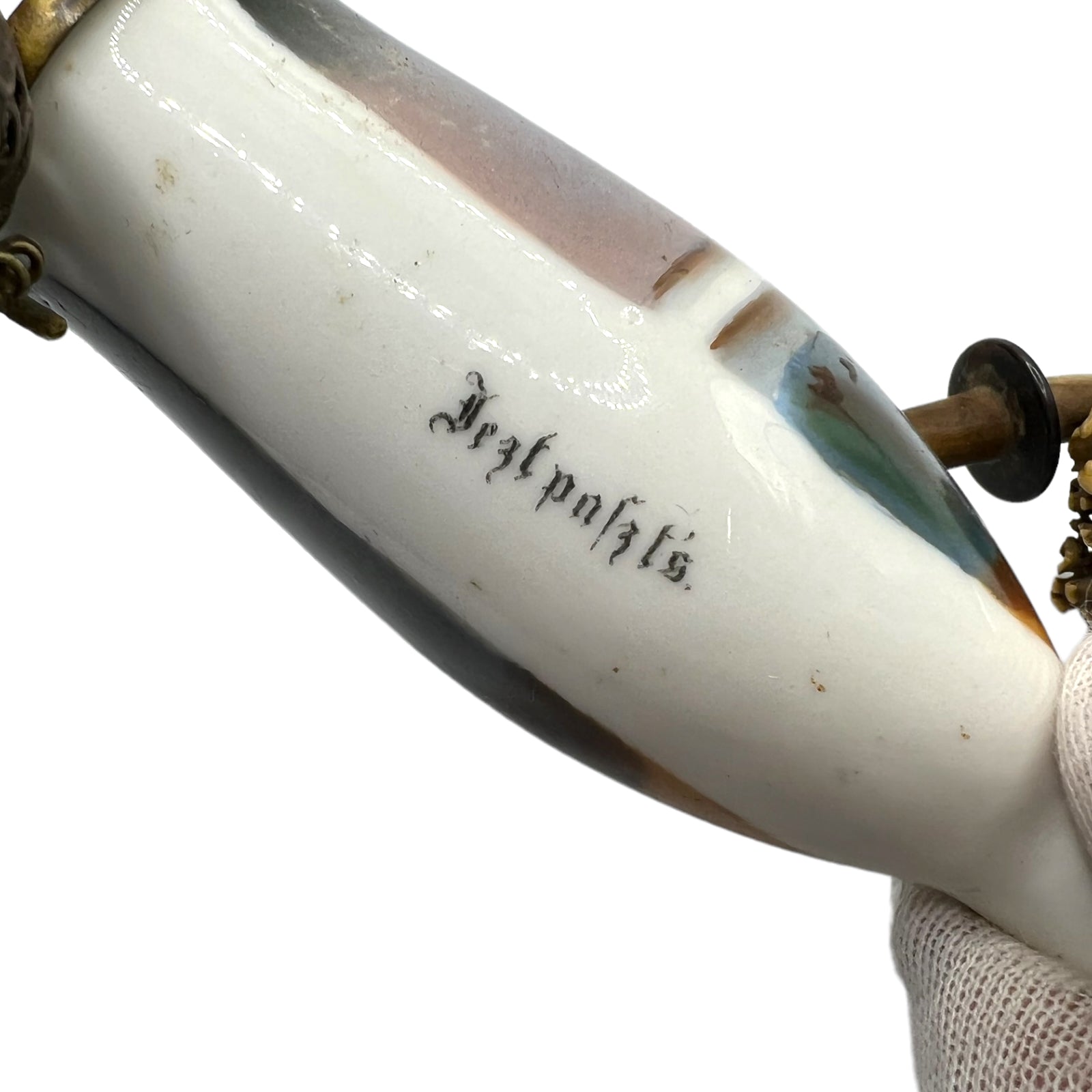 1750-1790 Austria Bavarian Antler Pipe - Image 4