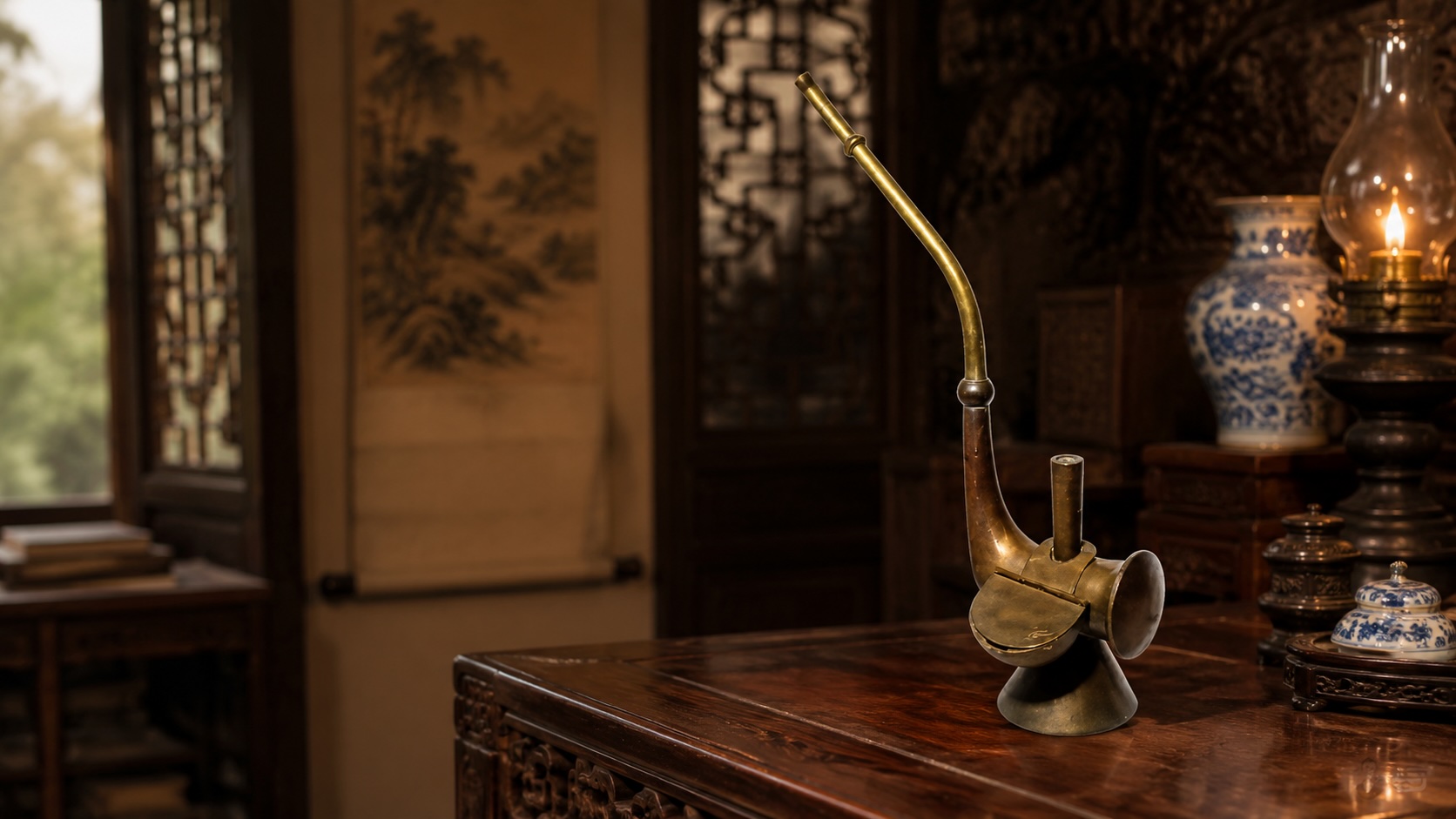 How a Late Qing Chinese Brass Water Pipe Worked
