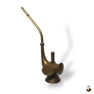 Late Qing Chinese Brass Water-Tobacco Pipe, c. 1880–1900