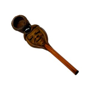 Kuba / Kasai-Region Anthropomorphic Prestige Smoking Pipe