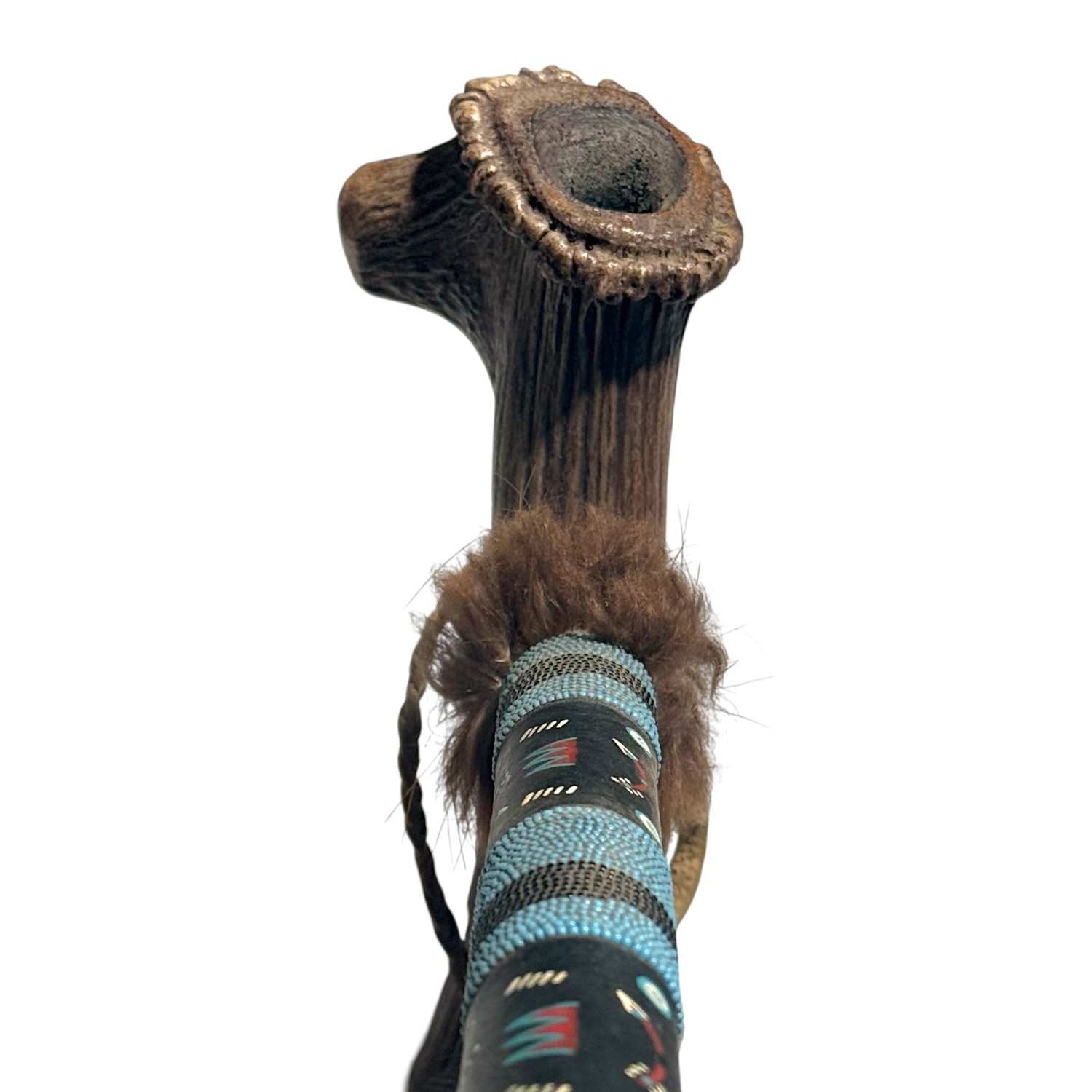 Margaret Pino Navajo/Diné Antler Spirit Pipe - Image 4