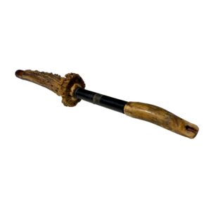 Late 19th-Century German/Austrian Stag-Antler Cheroot Holder